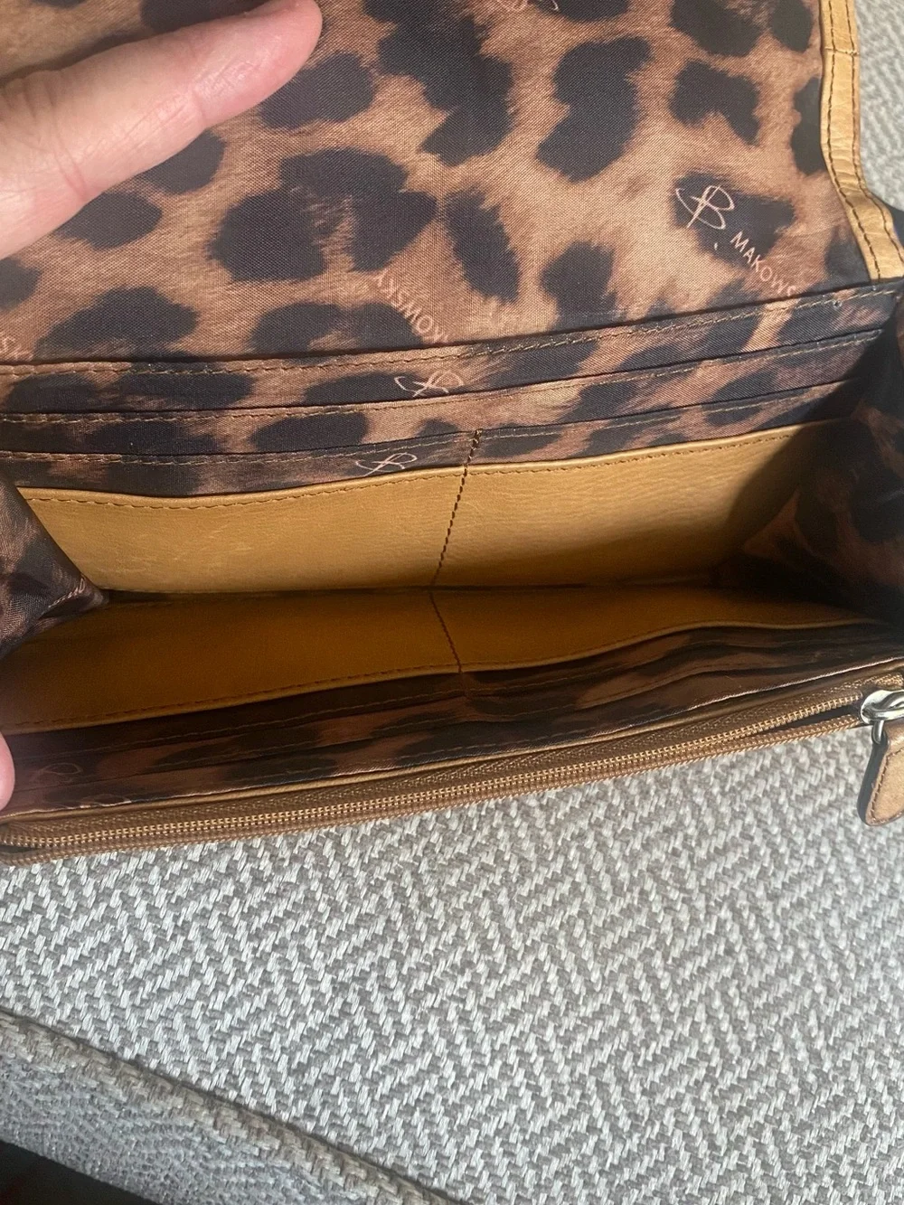 b. makowsky smooth leather